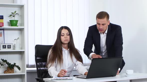 The Chief Gives the Order To the Employee