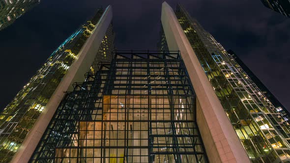 Glass Building At Night