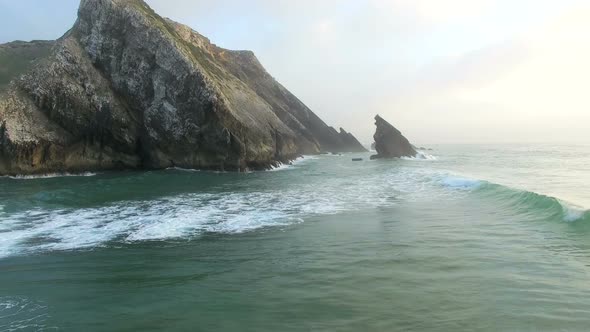 Praia da Adraga views on the coast of Portugal