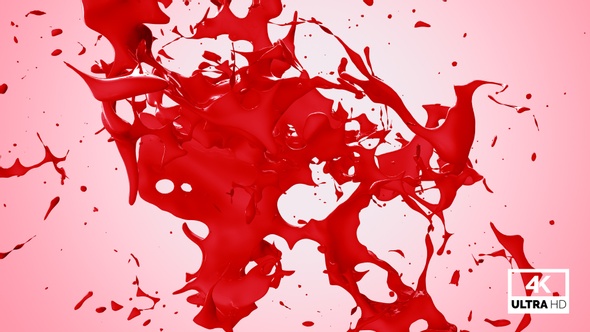 Abstract Red Paint Splash V2 alt