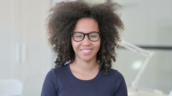 Portrait of African Woman Smiling at Camera