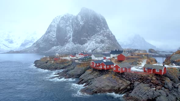 Hamnoy Village on Lofoten Islands, Norway