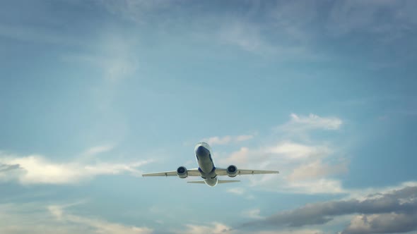 Airplane Landing Edinburg Scotland