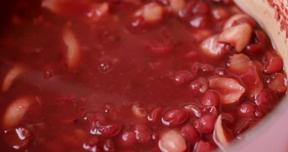 Sweetened Red Bean Paste with Lotus Seeds and Lily Bulbs