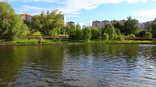 footage of Moscow city landscape