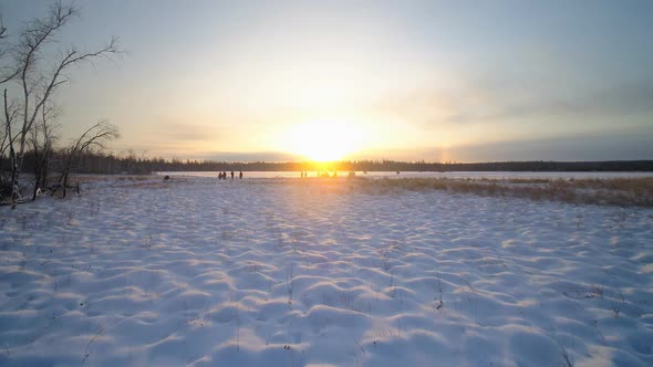 Snow-covered Plain in the Far North