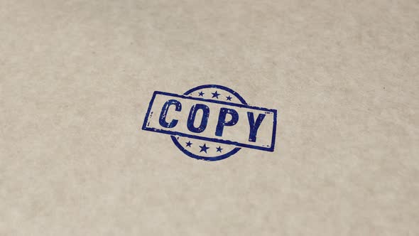 Copy stamp and stamping symbol