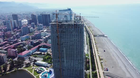 Building Process, Making Construction Aerial View