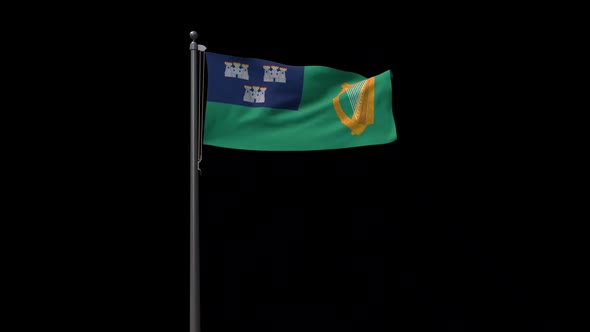 Dublin City Flag With Alpha 2K