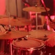 Young Man Playing Drums on Stage Drum Set Drum Kit Drummer Plays - VideoHive Item for Sale