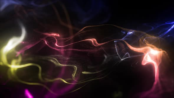 Colorful Particles Background