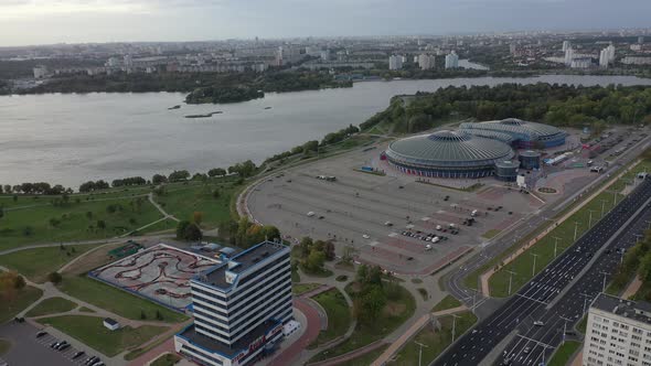 Top View of the Arena Hotel in Minsk