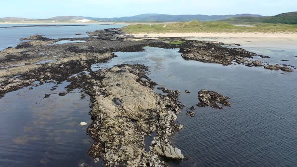 Aerial View of the Reef By Carrickfad at Narin Beach By Portnoo County Donegal, Ireland