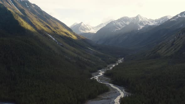 River Background Video Footage - Drone Footage Of Valley