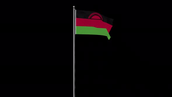 Malawi Flag Pole Loops With Alpha