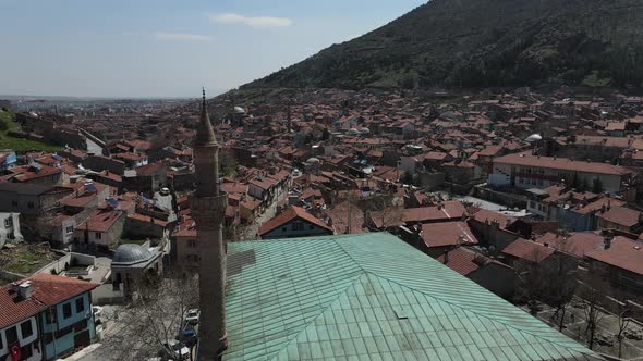 Aerial View Anatolian Mosque