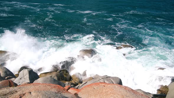 Granite Island Rocks Along the Coastline South Australia