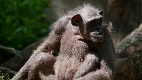 Portrait of a Chimpanzee