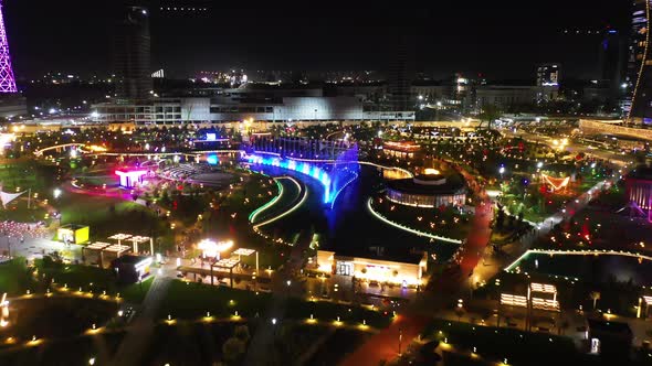 panoramic view of the Tashkent City recreation park