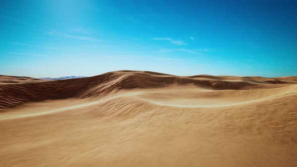 Sand Dunes at Sunset in the Sahara Desert in Libya