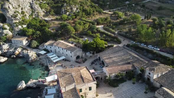 Waterfront Building Of The Tonnara of Scopello (Tonnara di Scopello) An Open Air Museum In Scopello,