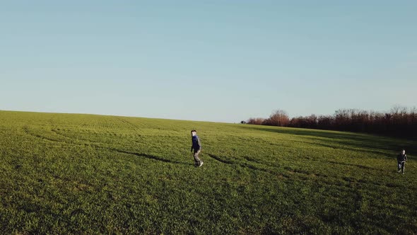 Boys Playing on the Field