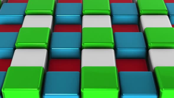 Animation of colorful squares