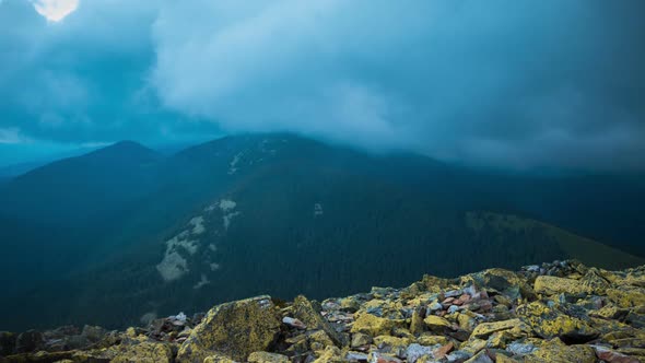 Mountains Morning and Cloud