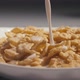 Pouring Milk On Corn Flakes, Slow Motion - VideoHive Item for Sale