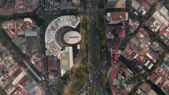 Top Down View of Streets in Mexico City