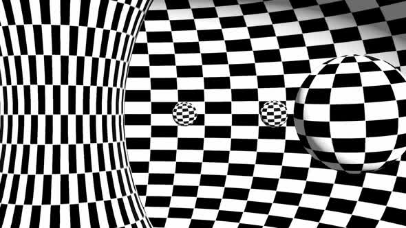 Abstract Geometric Optical Illusion