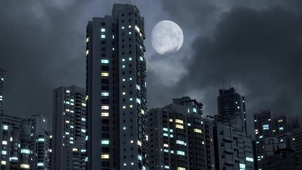 Blackout In Modern Futuristic Cyber City