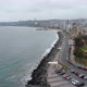 Avenue Peru, Pacific coast (Vina del Mar, Chile) aerial view, drone footage - VideoHive Item for Sale
