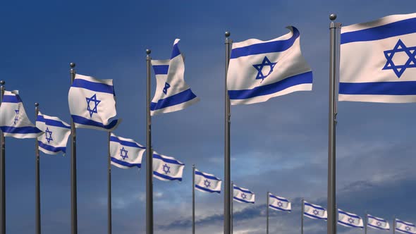 The  Israel Waving In The Wind   4K
