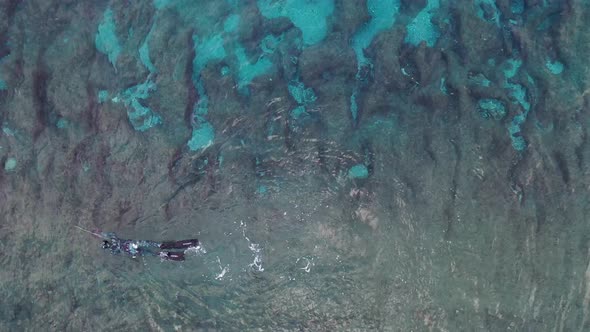 Underwater Fishing Aerial View