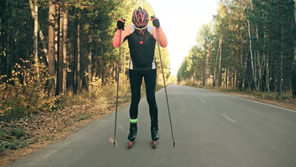 Training Athlete Roller Skaters