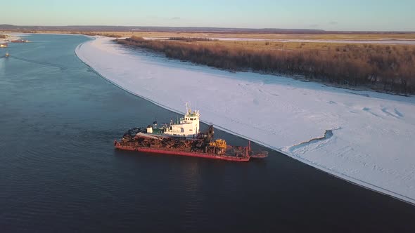 A Ship Carrying Cargo