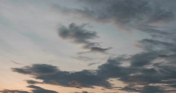 Timelapse Sunrise, From Dark To Bright Day Sun, Over Sea, Waves Are Washing