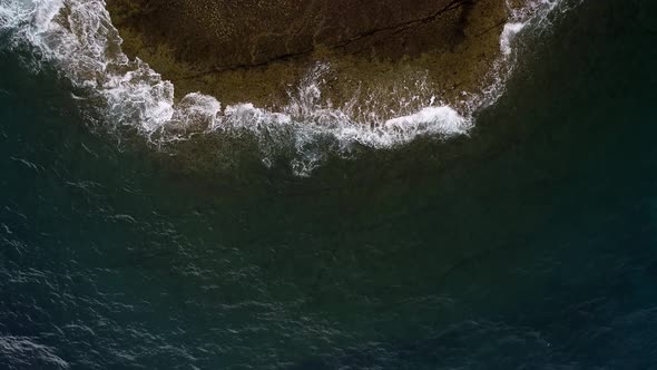 Cliffs of Playa de Los Morteros, Tenerife, Spain, Atlantic Ocean