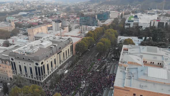 Georgian Protest Aerial