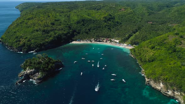 Wonderful Crystal Bay Beach on Nusa Penida Island