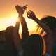 Young People Dancing at Rooftop Party