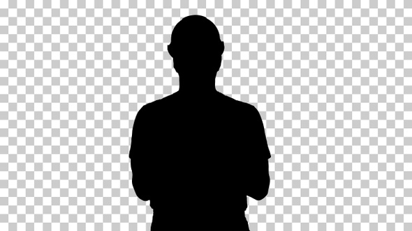 Silhouette man, Alpha Channel alt