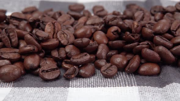 Roasted Coffee Beans Closeup