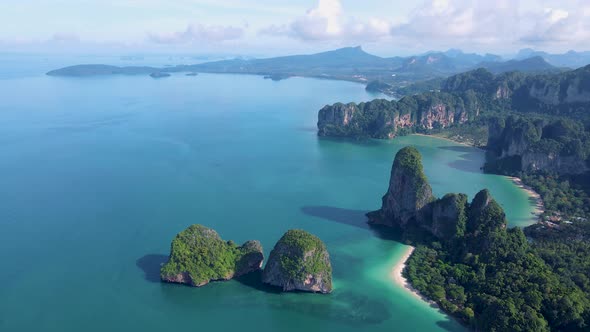 Railay Beach Krabi Thailand the Tropical Beach of Railay Krabi View of Railay Beach in Thailand