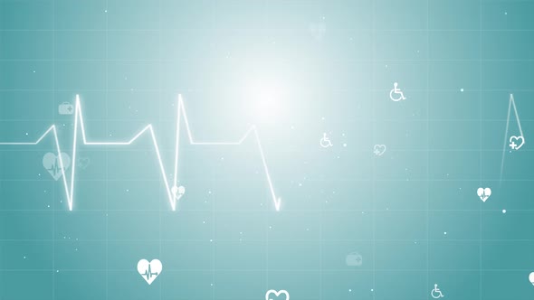 Graph of Heart Rhythm Heartbeat monitor EKG line monitor. alt
