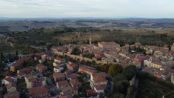 San Quirico D'orcia Aerial View