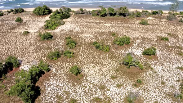 Aerial shot of the beach in Terengganu, Malaysia