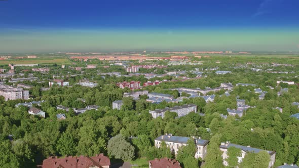 View of the City in the Suburbs of St. Petersburg 