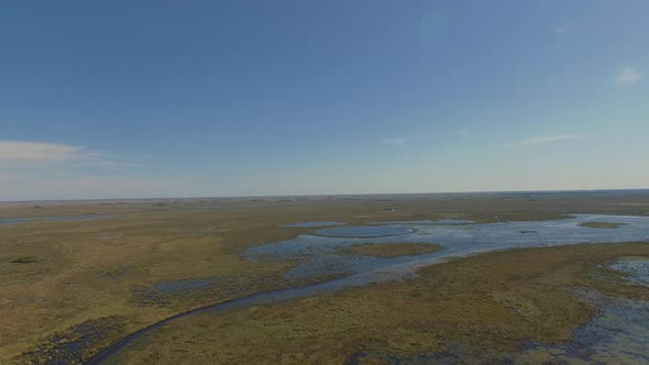 360-degree view of Ibera Wetlands, Corrientes Province, Argentina